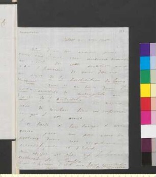 Brief von Zenobio, Alvise Luigi Conte di an Goethe, Johann Wolfgang von