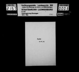 Gefällablösungen, OA Schorndorf