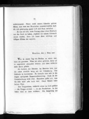 Breslau, den 7. März 1901