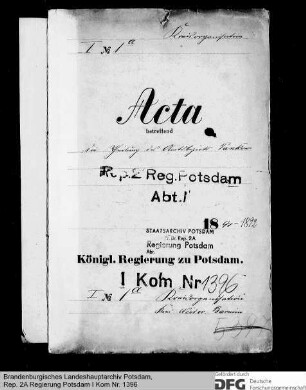 Teilung des Amtsbezirks Pankow