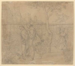 Faust und Gretchen in Marthes Garten