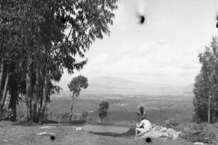 Blick vom Entotto auf Addis Abeba (Äthiopienreise 1937/1938 - 7. Flugreise nach Dembi Dolo und Ausflüge ins Umland)
