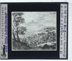 Dujardin, Landschaft mit einem Esel und zwei Schafen (London, British Mueseum J,28.44)