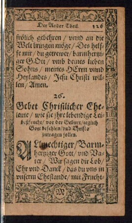 26. Gebet Christlicher Eheleute ...