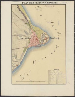 Plan der Festung Cronborg