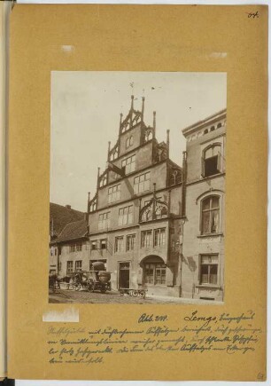 Bürgerhaus, Lemgo: Ansicht (aus: Skizzen- und Fotoalbum 18)