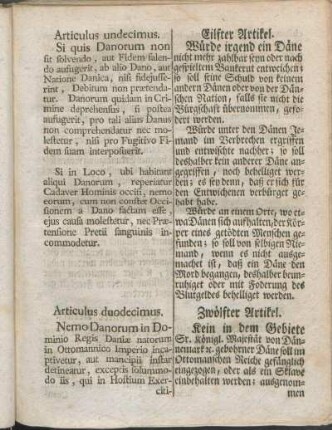 Articulus duodecimus. Zwölfter Artikel.