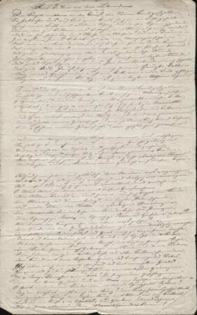 Die Todten an die Lebenden (Abschrift?)