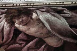 Der heilige Benedikt gibt die Ordensregel im Beisein des Papstes und des Kaisers