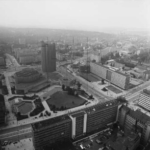 Innenstadt von Chemnitz : Blickrichtung Nordwesten