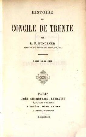 Histoire du Concile de Trente, 2