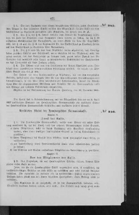 Revidirtes Statut der hamburgischen Seemannskasse.