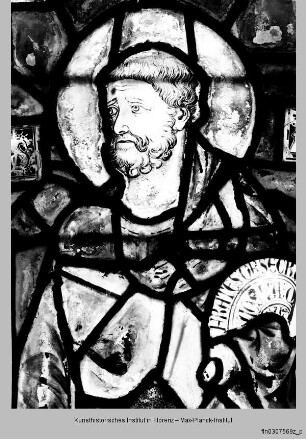 Fenster B-XIII-XV : Fenster XIV (Mitte) : Heiliger Petrus