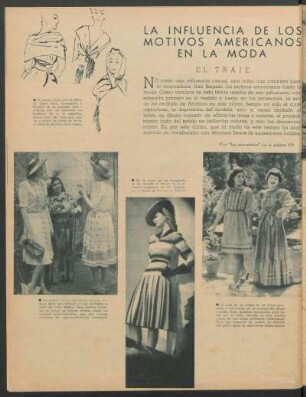 La influencia de los motivos americanos en la moda : El traje