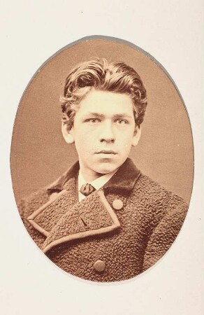 Porträt Conrad Wagner : Foto-/Bildersammlung Stenografische Sammlung. Porträt Conrad Wagner. Photographie (1885/1887). Dresden: SLUB P a 0215