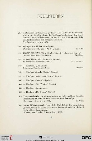 Skulpturen (Nr. 295-311)