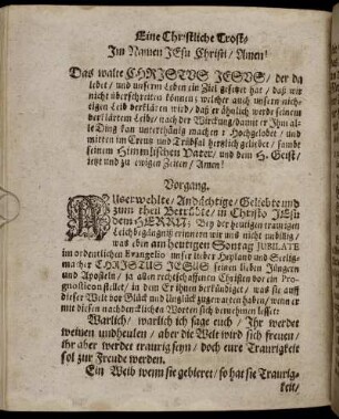Vorgang; Leich-Text; Eingang; Erklärung des Textes.