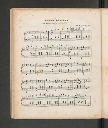 Polka. Mazurka nach Motiven aus Verdi's Oper "Traviata".