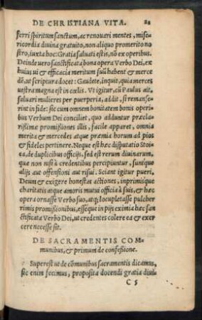 De Sacramentis Communibus, et primum de confeßione.