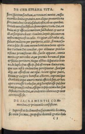 De Sacramentis Communibus, et primum de confeßione.