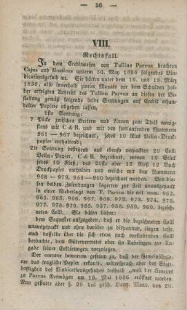 VIII. Rechtsfall