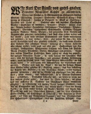 Der Römischen Kaiserlich[e]n Maiestat Edict wider Martin Luther Bücher vnd lere seyne anhenger Enthalter vnd nachuolger vnnd Etlich annder schmeliche schrifften : Auch Gesetz der Druckerey
