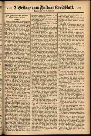 Dritte Ausgabe vom Samstag, den 03. Oktober 1896.