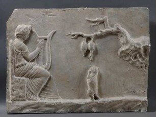 Relief mit einer Fabeldarstellung