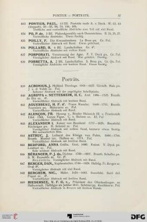 Porträts (Nr. 839-1422)