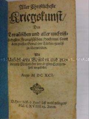 Antifranzösische Propaganda aus dem Pfälzischen Erbfolgekrieg