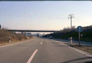 Einfahrt in Tangente (Mannheim Richtung Nürnberg)