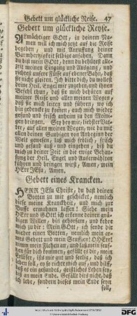 Gebete für Kranke und Sterbende.