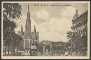 Ansichtskarte Untergrundbahnhof Hasenheide und Garnisonkirche