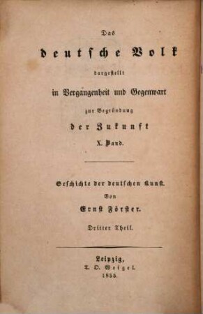 Geschichte der deutschen Kunst, 3. Von der Mitte des 16. bis Ende des 18. Jahrhunderts : mit 9 Stahlstichen