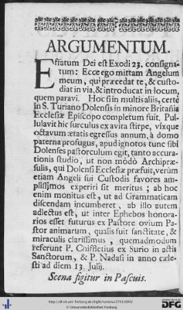 Argumentum; Musica.