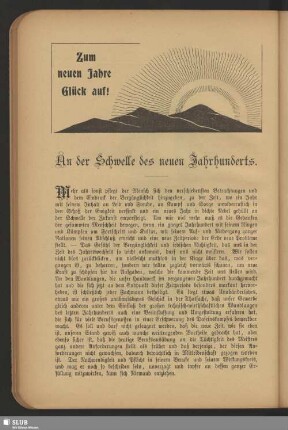 An der Schwelle des neuen Jahrhunderts