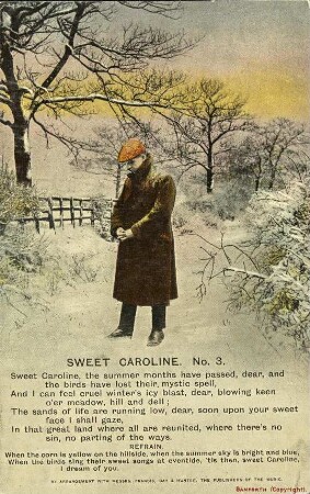 Sweet Caroline. No. 3. Sweet Caroline, the summer months have passed [...]