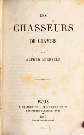 Les chasseurs de chamois