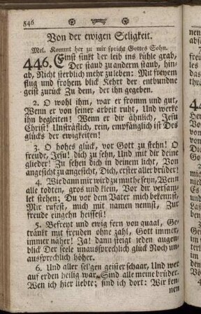 Von der ewigen Seligkeit.