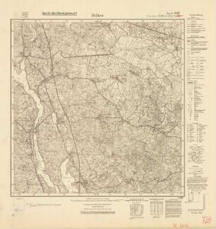 2097 (alte Nr.: 728) Milken, Meßtischblatt (4cm - Karte)