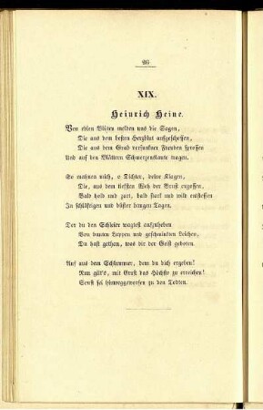 XIX. Heinrich Heine