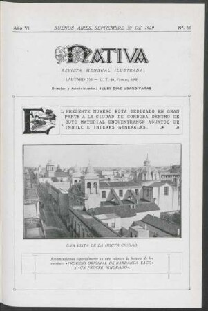 6.1929=Nr. 69: Nativa, 6.1929=Nr. 69