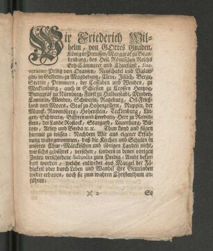[Königl. Preußisches Edict.]