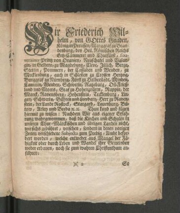[Königl. Preußisches Edict.]