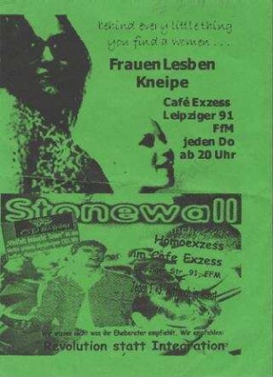 Stonewall : Homoexzess im Café Exzess