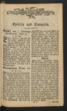Episteln und Evangelia
