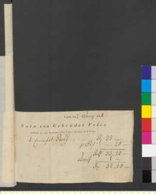 Brief von Felix, Gebrüder an Goethe, Johann Wolfgang von