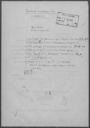 Amlishagen: Visitationsbericht mit Pfarrbericht 1951