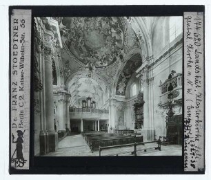 Landshut, Klosterkirche Seligenthal : Innenansicht, Blick nach W