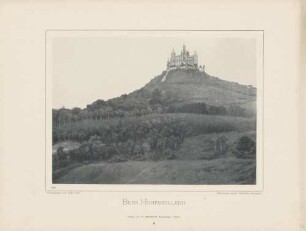 "Burg Hohenzollern" am Westrand der Schwäbischen Alb